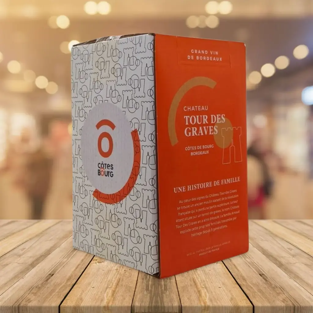 [1555-Blc] Château Tour des Graves - Bag-In-Box 5L - Côtes de Bourg (Blanc)