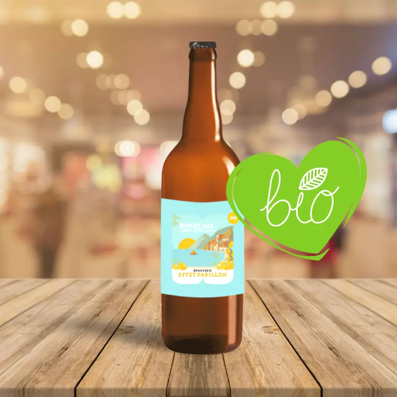 Bière Effet Papillon - Wheat Ale "Blanche" - Au Citron et à la Verveine