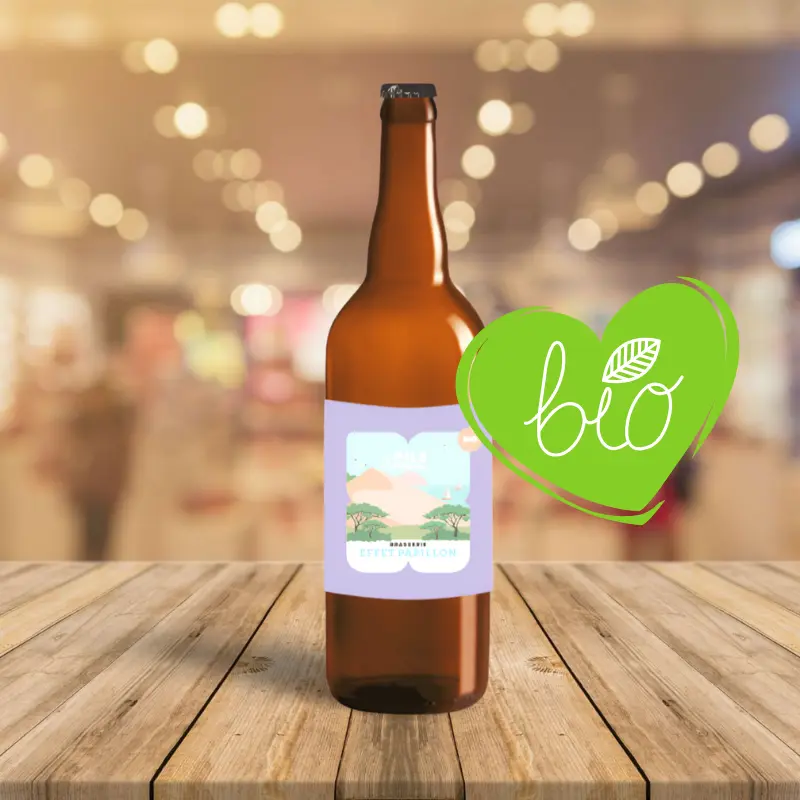 [1618-4-75] Bière Effet Papillon - Pils Française "Blonde Légère" (75cl)