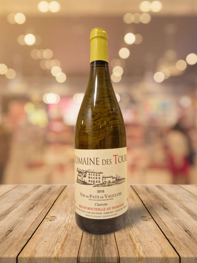 [1156] Domaine des Tours Blanc 2018 - Clairette - Vin de Pays de Vaucluse
