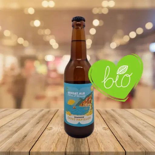 [1618-1] Bière Effet Papillon - Wheat Ale "Blanche" - Au Citron et à la Verveine