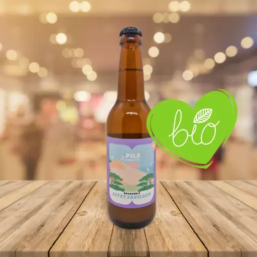 [1618-4] Bière Effet Papillon - Pils Française "Blonde Légère"